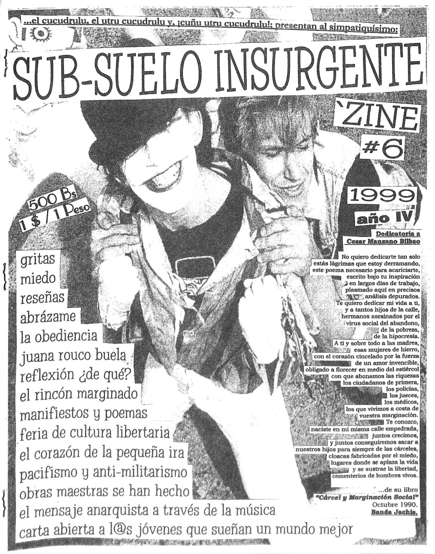 Sub-suelo Insurgente Zine No. 6, 1999